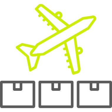 Uçak. Web simgesi basit illüstrasyon