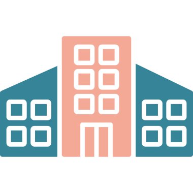 ev vektör simgesi. biçim iki renkli düz simge sembolü, yumuşak mavi renkler, beyaz arkaplan, beyaz arkaplan.