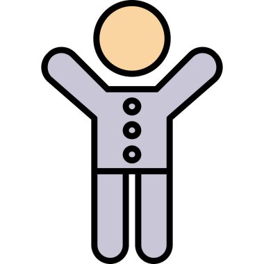 avatar. Web simgesi basit illüstrasyon