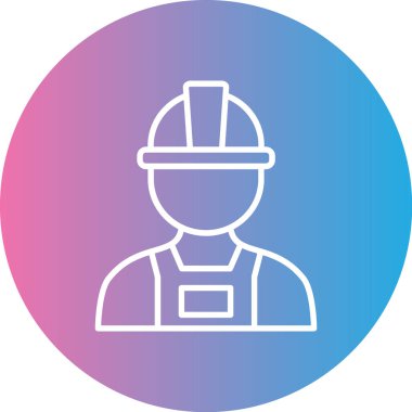 vektör inşaat kask simgesi