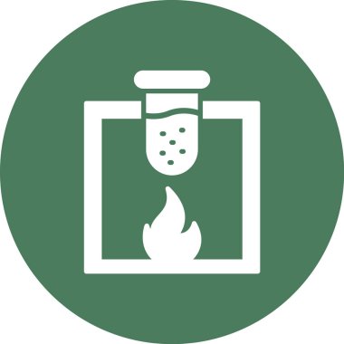 Yangın vektör satırı simgesi