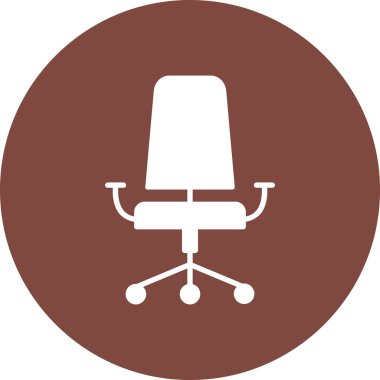 Sandalye. Web simgesi basit illüstrasyon