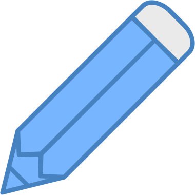 Kalem. Web simgesi basit illüstrasyon