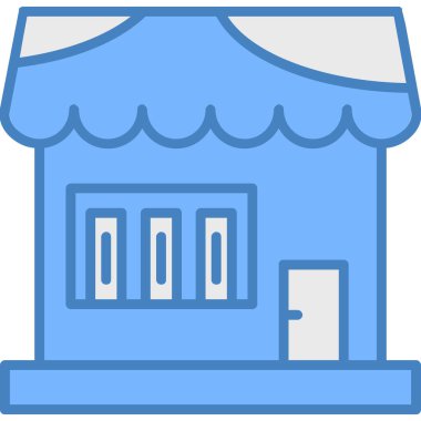 yapı evi simgesini ana hatlar biçiminde inşa etmek