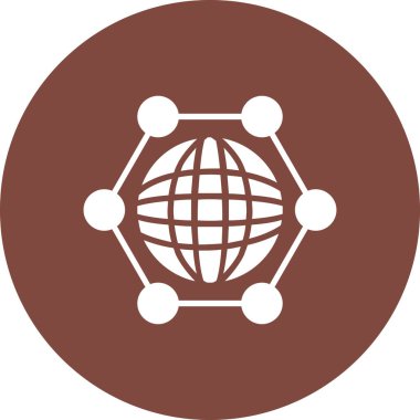 Kolayca değiştirilebilen genel ağ vektör simgesi