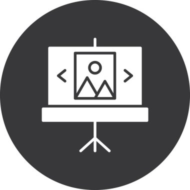 Bir sunumun vektör illüstrasyonu