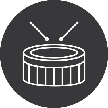 davul kutsal kişilerin resmi, vektör çizim