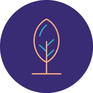 Ağaç simgesinin vektör illüstrasyonu