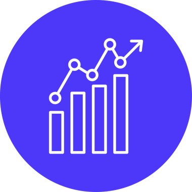grafik simgesinin vektör illüstrasyonu