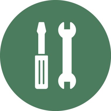 Tornavida. Web simgesi basit illüstrasyon