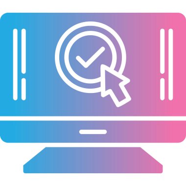 seo modern simgesinin vektör illüstrasyonu