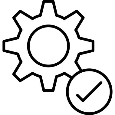 dişli ayarlama vektör simgesi