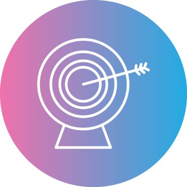 Hedef. Web simgesi basit illüstrasyon