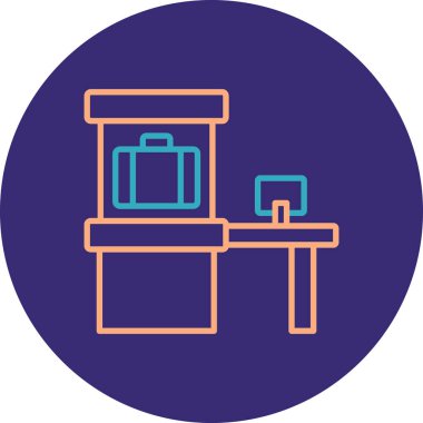 Modern simgenin vektör illüstrasyonu