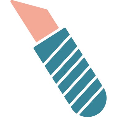 Bıçağı Kesmenin Vektör İllüstrasyonu, Basit Simge