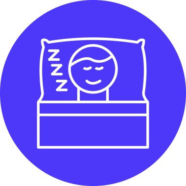 uyku simgesi, vektör illüstrasyonu