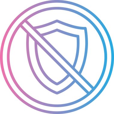 İşaret simgesi yok, vektör illüstrasyonu