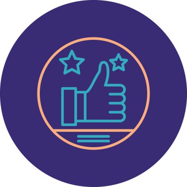 Bir yıldız simgesinin vektör illüstrasyonu