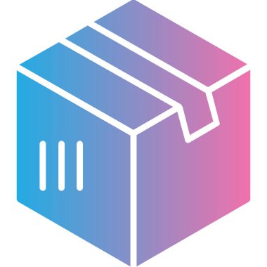 kutu teslim paketi simgesi - taslak biçimi