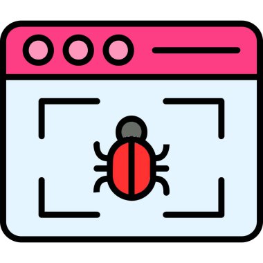 Web simgesi, vektör illüstrasyonu