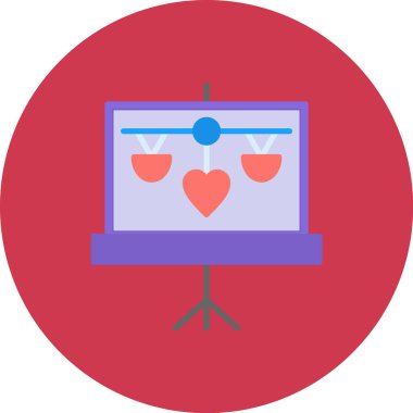 Televizyon. Web simgesi basit illüstrasyon