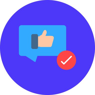 Başparmaklar aşağı. Basit illüstrasyon