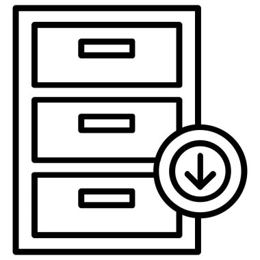 veri depolama sunucu simgesi, özet biçimi