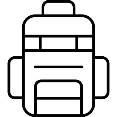 çanta çanta simgesi ana hat biçiminde