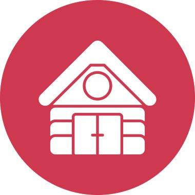 Modern binanın vektör illüstrasyonu