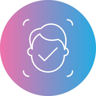 Dairesel çerçeveli bir adam.