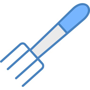 Mutfak ve yemek ikonu. Mutfak ve çatal.