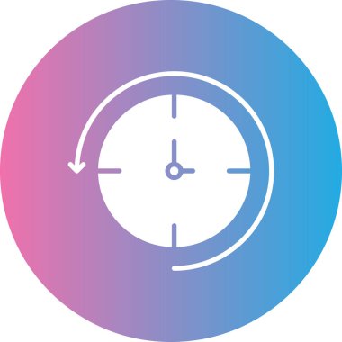 Saat simgesinin vektör illüstrasyonu