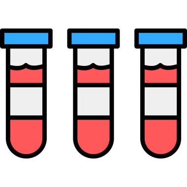 test tübü ikon vektör çizimi