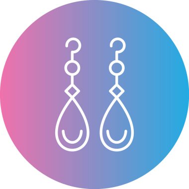 Küpe simge vektör çizim