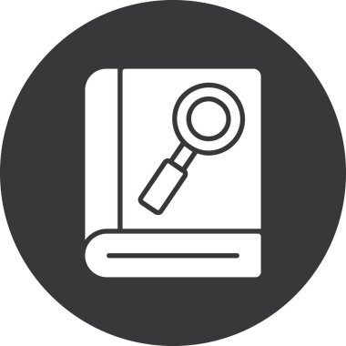 Ara. Web simgesi basit illüstrasyon