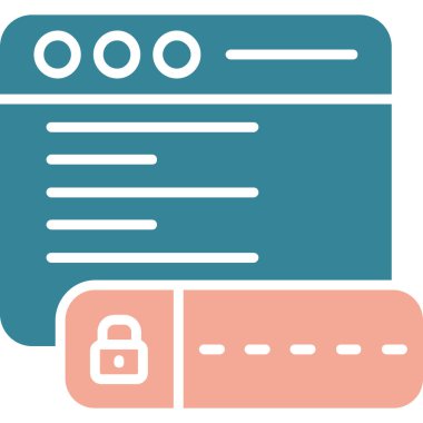 Parola kilidi simgesini ana hat biçiminde kilitle