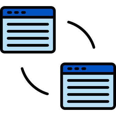 tarayıcı simgesi, vektör illüstrasyon tasarımı