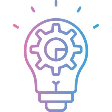 Ampul. Web simgesi basit illüstrasyon