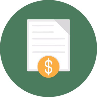 Bill düz vektör simgesi