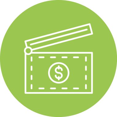 Dolar vektör simgesi modern basit illüstrasyon