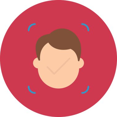 Adamım. Web simgesi basit illüstrasyon