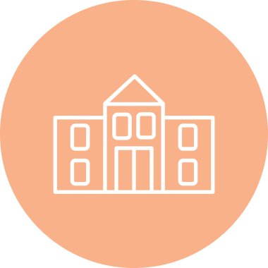 Benzersiz yapı vektör çizgisi simgesi