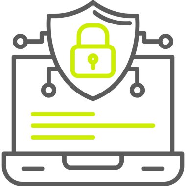 Veri güvenlik kilidi simgesi