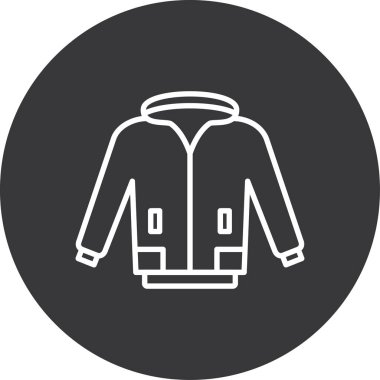Kışlık ceketin vektör çizimi