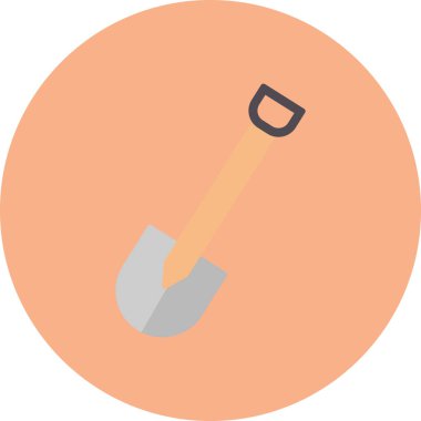 Kürek. Web simgesi basit illüstrasyon