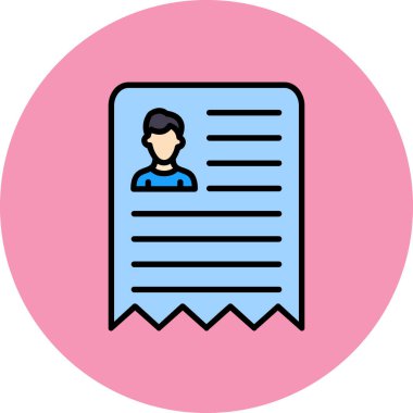 Adamım. Web simgesi basit illüstrasyon