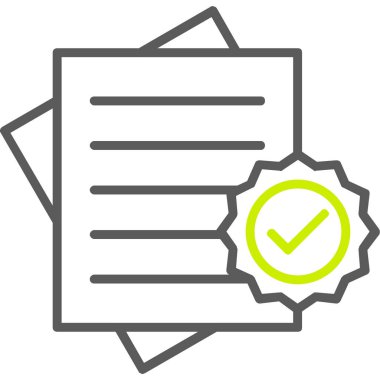 Kontrol listesi. Web simgesi basit tasarım