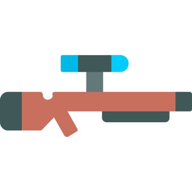 Tüfek. Web simgesi basit tasarım