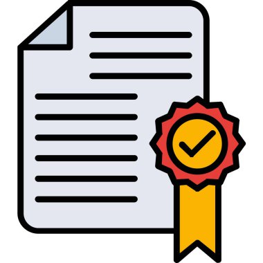 rozet sertifikası simgesi - taslak biçimi