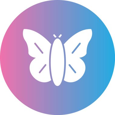 Moda tarzında izole edilmiş bir kelebek simgesi